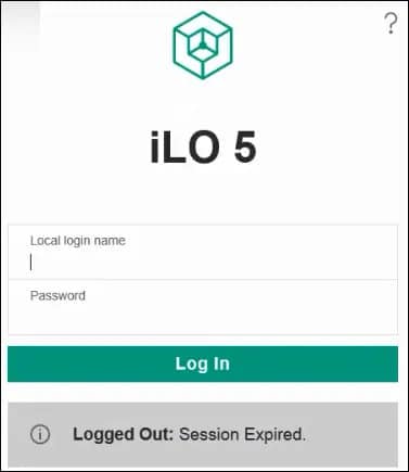 آپدیت فریمور HP iLO ورود