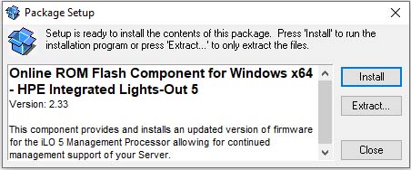 آپدیت فریمور HP iLO Extract