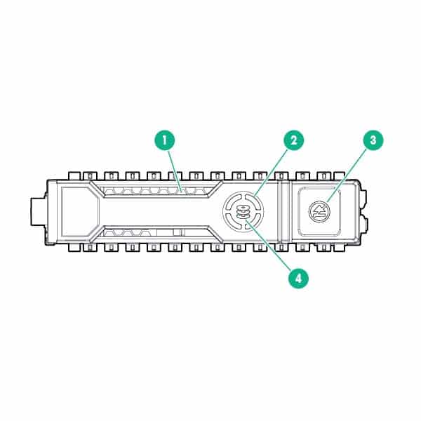 بررسی وضعیت چراغ LED هارد سرور اچ پی