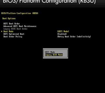تفاوت UEFI و Legacy در بوت Boot بایوس BIOS سرور چیست؟