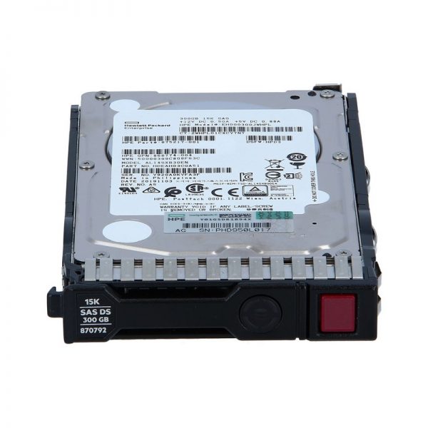 هارد سرور HPE 300GB SAS 12G 15K SFF SC DS 870753-B21 1