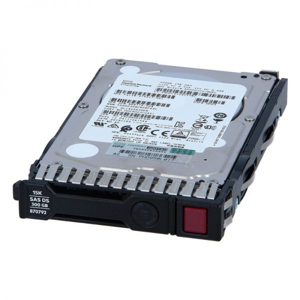 هارد سرور HPE 300GB SAS 12G 15K SFF SC DS 870753-B21 2
