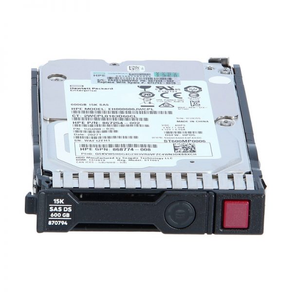 هارد سرور HPE 600GB SAS 12G 15K SFF SC DS 870757-B21 1