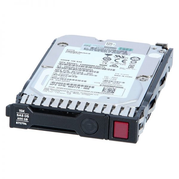 هارد سرور HPE 600GB SAS 12G 15K SFF SC DS 870757-B21 2